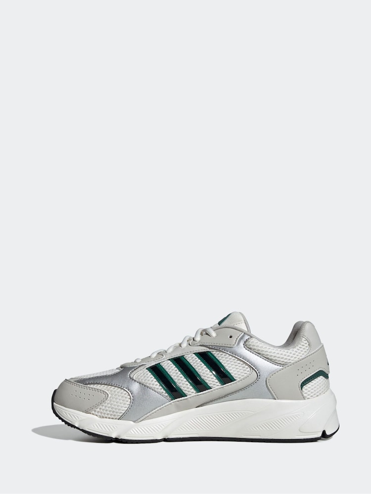 adidas White/Green Crazychaos 2000 Trainers - Image 2 of 10