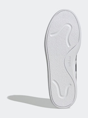 adidas White/Blue Courtblock Trainers - Image 7 of 9