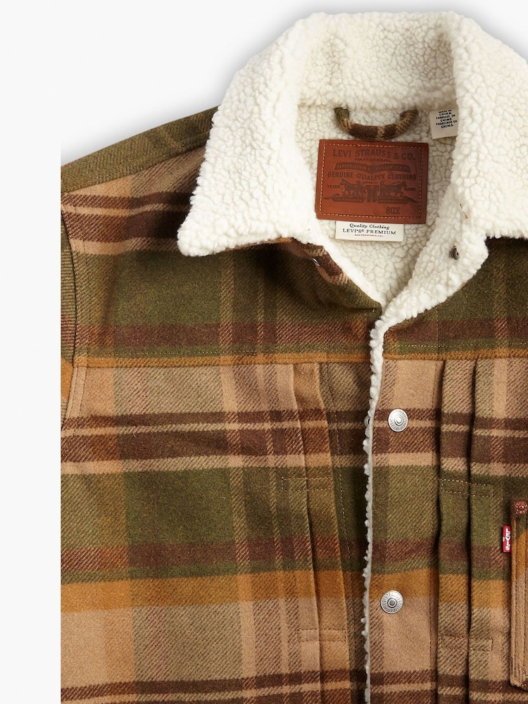 Levi's® Brown Type III Sherpa Trucker Jacket - Image 11 of 11