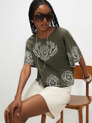 River Island Embroidered Flirty T-Shirt - 4суретінің 1 суреті