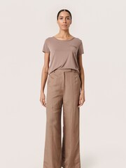 Soaked in Luxury Brown Columbine Short Sleeve Jersey T-Shirt - Image 3 of 6