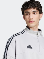 adidas Grey/Black Tiro Sweat Top - Image 4 of 6