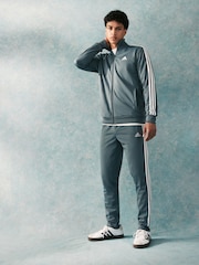 adidas Dark Grey 3-Stripe Tricot Tracksuit - Image 1 of 5