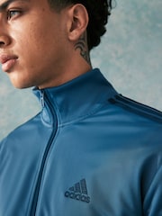 أزرق داكن - adidas 3-Stripe Tricot Tracksuit - صورة 3 من 4