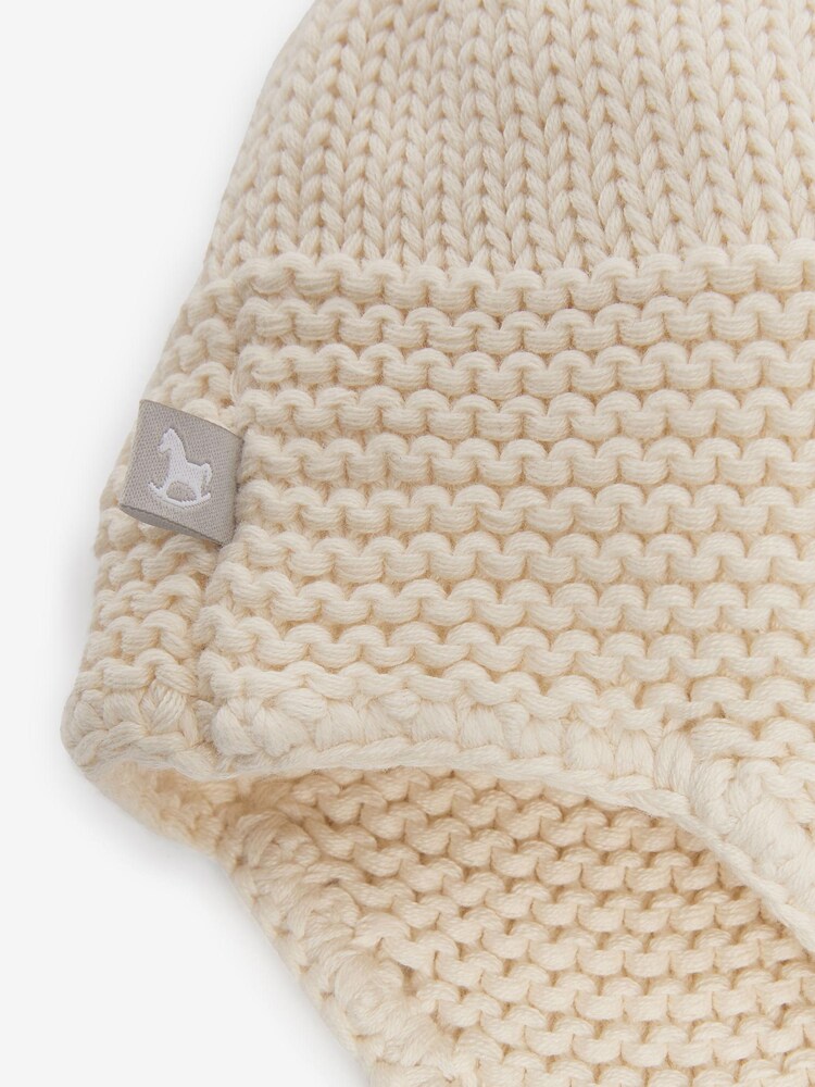 The Little Tailor Baby Knitted Trapper Hat with Pom Pom - Image 3 of 3