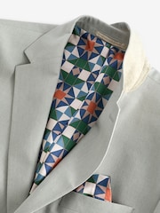 Cinza claro - Jaqueta de linho com mistura de linho Slim Fit - Imagem 10 de 10