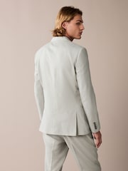 Cinza claro - Jaqueta de linho com mistura de linho Slim Fit - Imagem 3 de 10