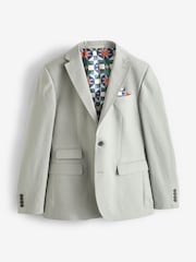 Cinza claro - Jaqueta de linho com mistura de linho Slim Fit - Imagem 5 de 10