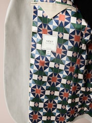 Cinza claro - Jaqueta de linho com mistura de linho Slim Fit - Imagem 8 de 10