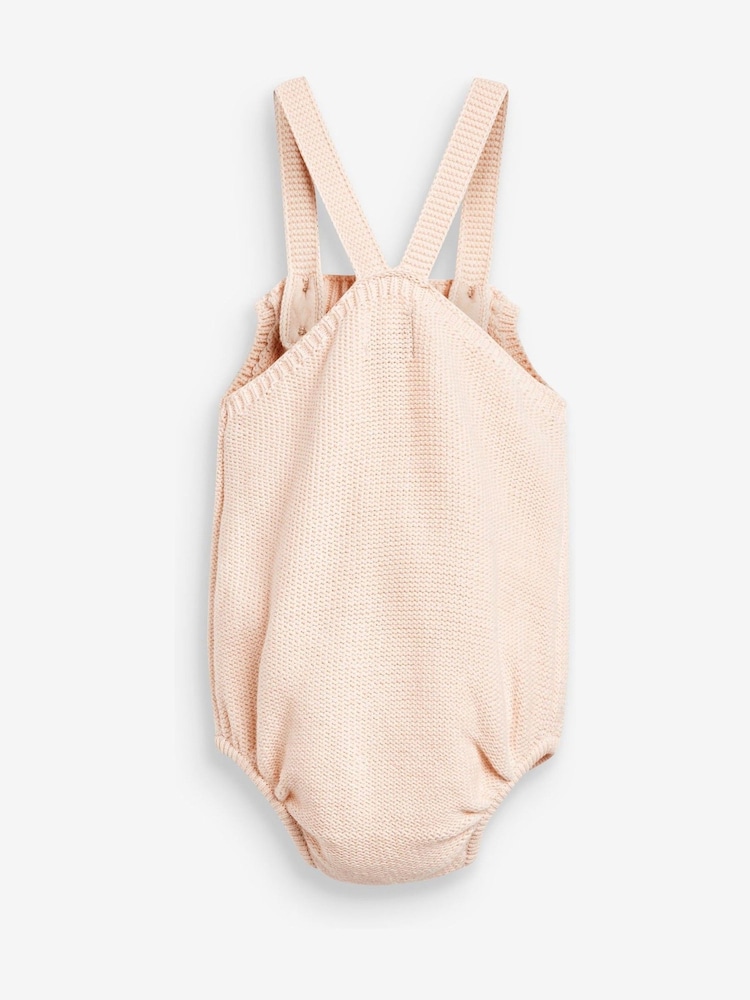 The Little Tailor Stylish Baby Knitted 100% Cotton Romper - Image 2 of 3