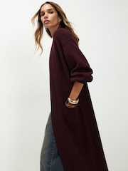 Rød - River Island Maxi cardigan i rib - Billede 3 af 4
