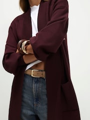 Rød - River Island Maxi cardigan i rib - Billede 4 af 4