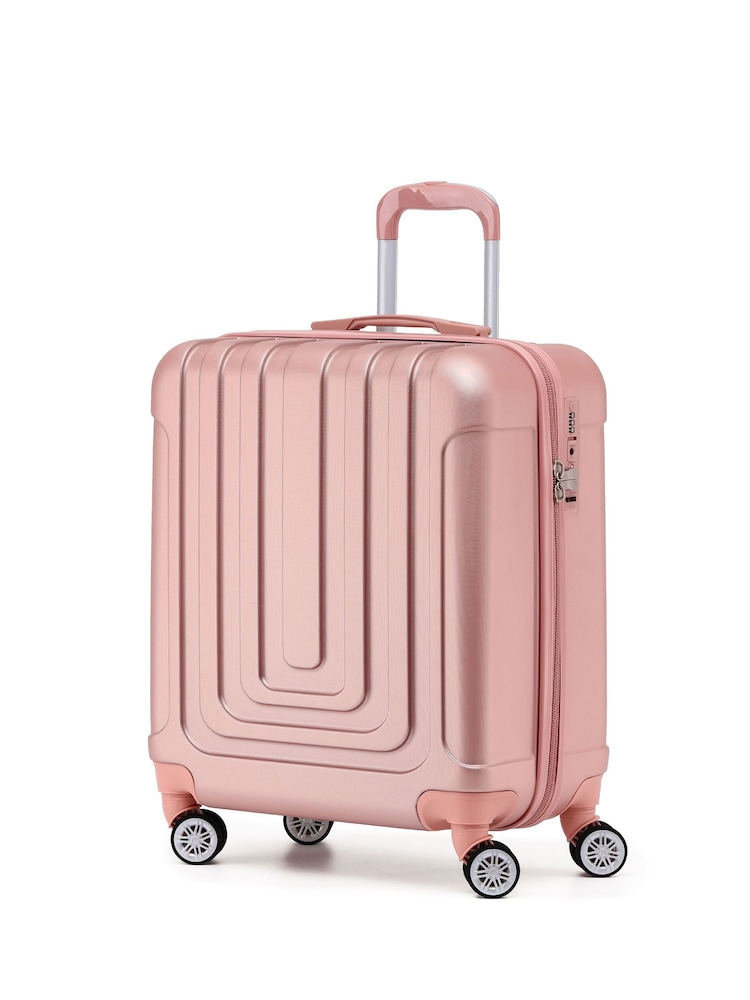 Flight Knight 56x45x25cm EasyJet Overhead 8 Wheel ABS Hard Case Cabin Carry On Hand Luggage - Image 1 of 7