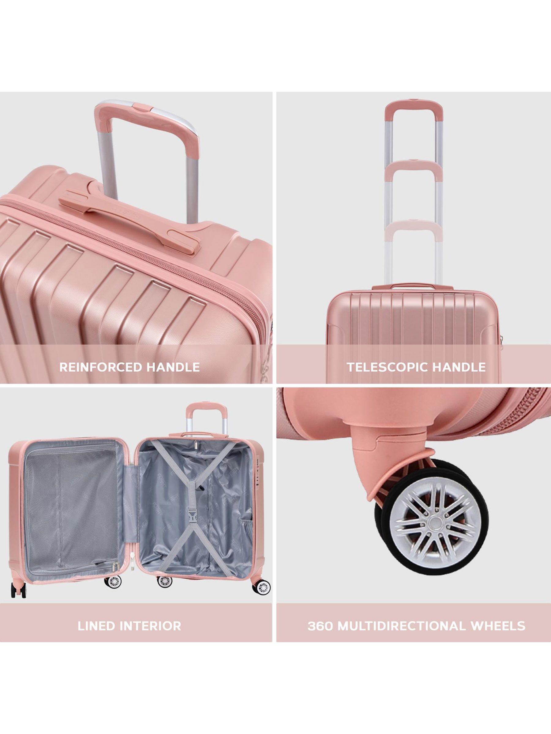 ★ゆっちゃん★GPSケース 北欧風のお花/ 合皮ピンクベージュ Buy Flight Knight Rose Gold 56x45x25cm EasyJet Overhead 8 Wheel