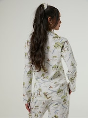 Skinnydip White Disney Winnie The Pooh Hundred Acre Wood Pyjamas Set with Scrunchie - Image 3 of 5