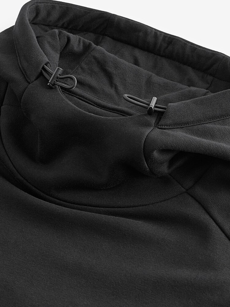 Black Cargo Utility Hoodie - Image 8 of 9