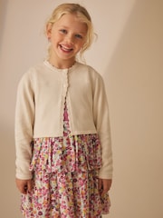 Laura Ashley Cream Oblačilo Rosemore Jersey Frill obleka - Slika 7 iz 21