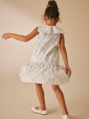 Laura Ashley Cream Oblačilo Rosemore Jersey Frill obleka - Slika 13 iz 21