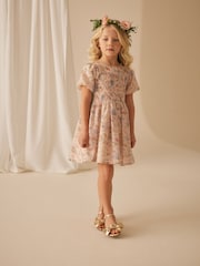 Laura Ashley Cream Oblačilo Rosemore Jersey Frill obleka - Slika 17 iz 21