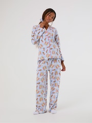Skinnydip The Simpsons x Skinnydip Cloud Pyjamas Set with Scrunchie - Obraz 1 z 5