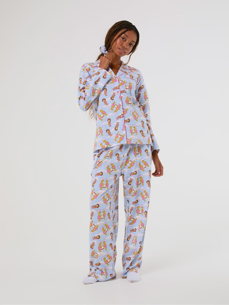 Skinnydip The Simpsons x Skinnydip Cloud Pyjamas Set with Scrunchie - Obraz 1 z 5