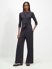 River Island Grey Long Sleeve Soft Touch Top - Image 3 of 4