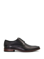 Dune London Black Stoney Embossed Detail Derby Shoes - Image 1 of 7