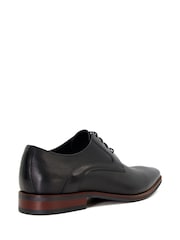 Dune London Black Stoney Embossed Detail Derby Shoes - Image 4 of 7