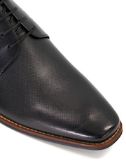 Dune London Black Stoney Embossed Detail Derby Shoes - Image 6 of 7