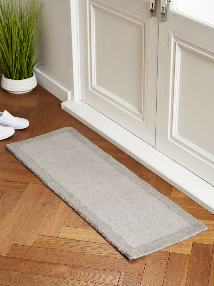Pebble Grey Extra Wide Darcy Doormat - Image 1 of 4
