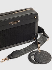River Island Black RR Monogram Boxy Cross-Body Bag - Image 6 of 6