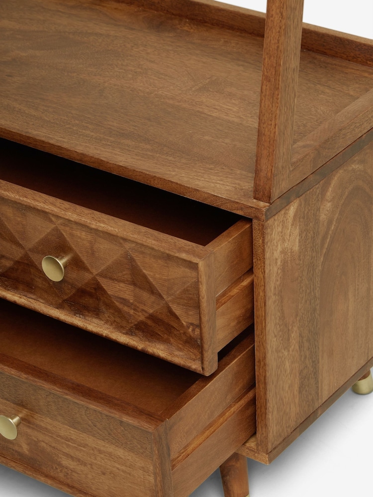 Dark Lloyd Mango Wood Storage Ladder Shelf - Image 8 of 8