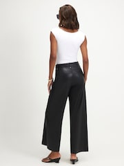 River Island Black Seam Detail Crop Trousers - Image 3 of 4