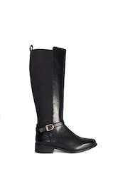 Dune London Black Tooni Knee High Boots - Image 1 of 5