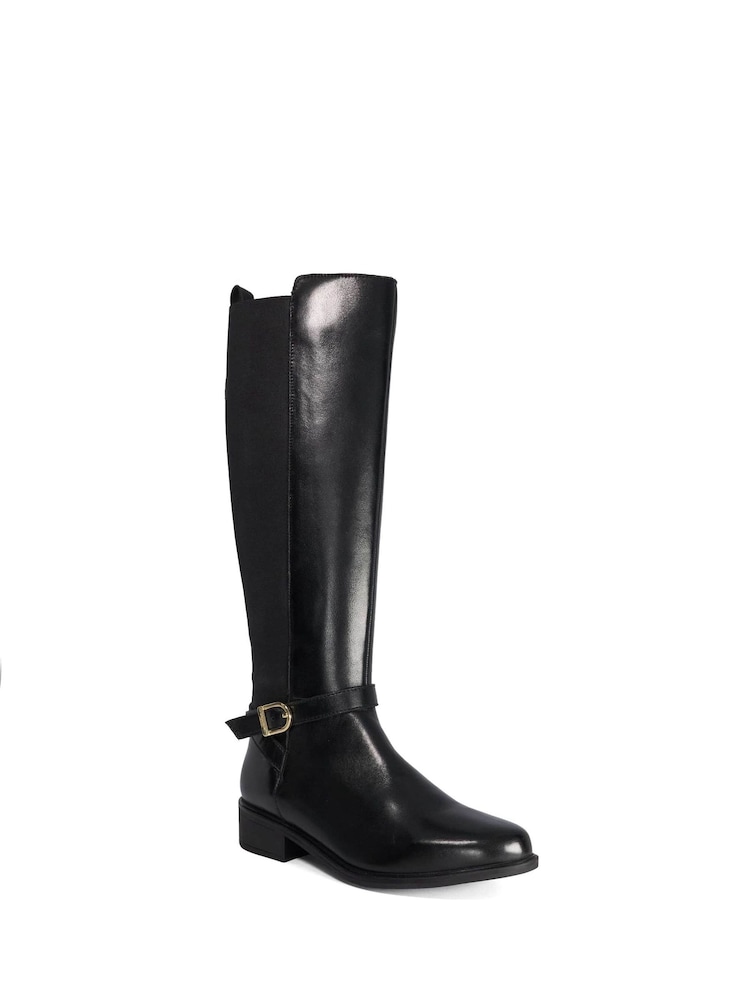 Dune London Black Tooni Knee High Boots - Image 2 of 5 Dune London Black Tooni Knee High Boots - Image 2 of 5