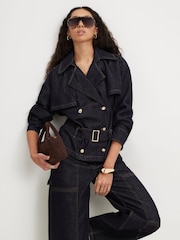 River Island Denim Trench Coat - Imagen 2 de 4