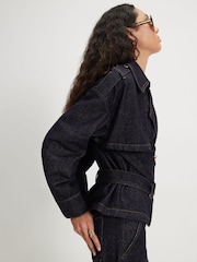 River Island Denim Trench Coat - Imagen 3 de 4