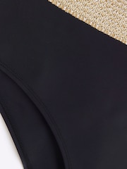 River Island Black Plus Elastic High Waisted Buckle Briefs - Image 6 of 12