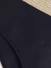 River Island Black Plus Elastic High Waisted Buckle Briefs - Image 9 of 12