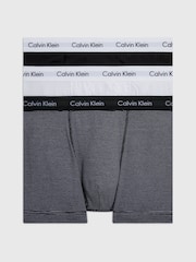 Calvin Klein Black/White/Stripe Classic Stretch Trunks Boxers 3 Pack - Image 1 of 4