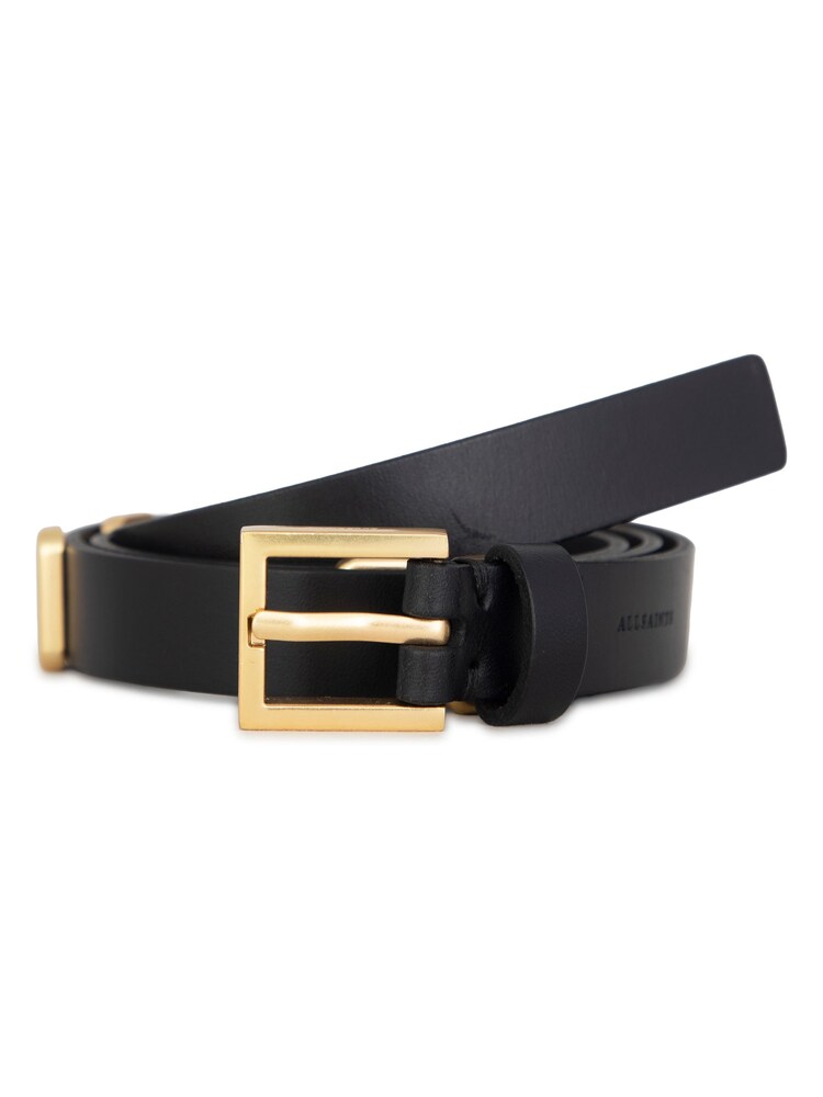 AllSaints Black Metal Ornament Belt - Image 1 of 3