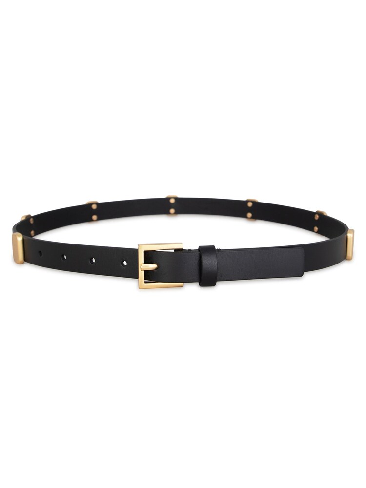 AllSaints Black Metal Ornament Belt - Image 2 of 3