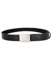 AllSaints Black 32Mm Long Leather Plaque Belt - Image 2 of 3