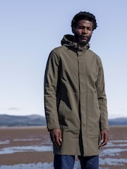 Tog 24 Green Glenton Long Hooded Waterproof Coat - Image 1 of 12