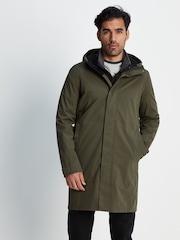 Tog 24 Green Glenton Long Hooded Waterproof Coat - Image 2 of 12