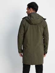 Tog 24 Green Glenton Long Hooded Waterproof Coat - Image 3 of 12