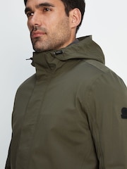 Tog 24 Green Glenton Long Hooded Waterproof Coat - Image 8 of 12