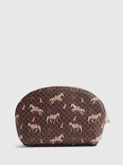 River Island Brown Horse Print Makeup Pouch - Image 2 of 5