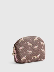 River Island Brown Horse Print Makeup Pouch - Image 3 of 5