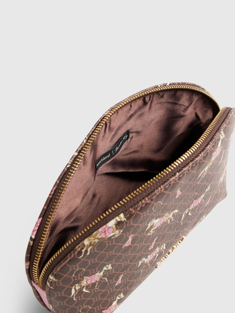 River Island Brown Horse Print Makeup Pouch - Image 5 of 5 River Island Brown Horse Print Makeup Pouch - Image 5 of 5